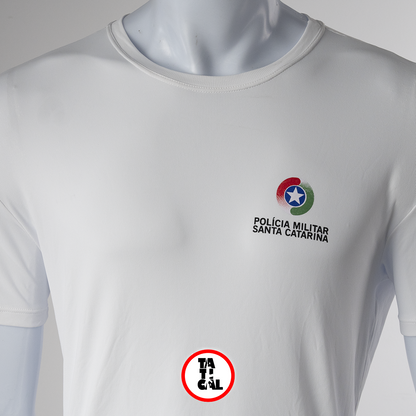 Camiseta PMSC Branca Unissex Tatical